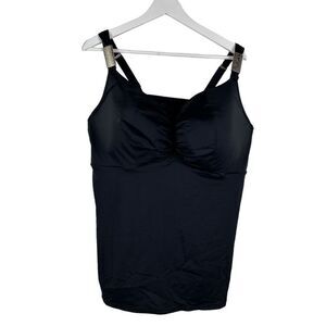 Lane Bryant Tankini Swim Top Black size 42H